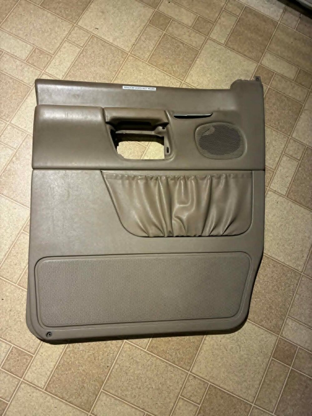 99-08 Ford Econoline Van drivers front Door Panel Power E150 E250 E350 Tan